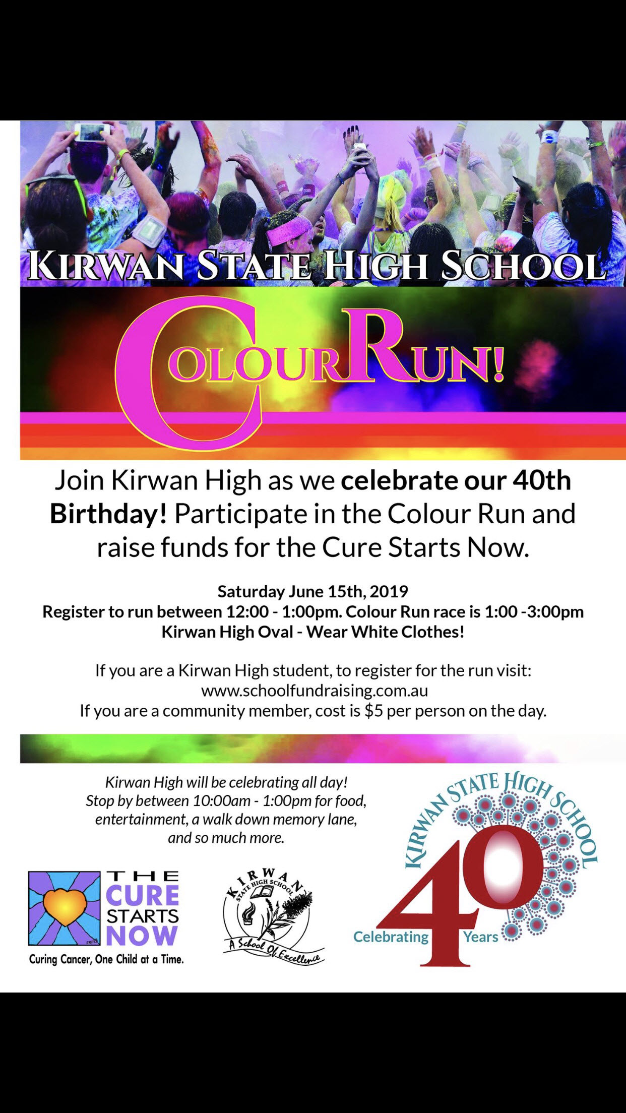 Kirwan State High School Colour Run